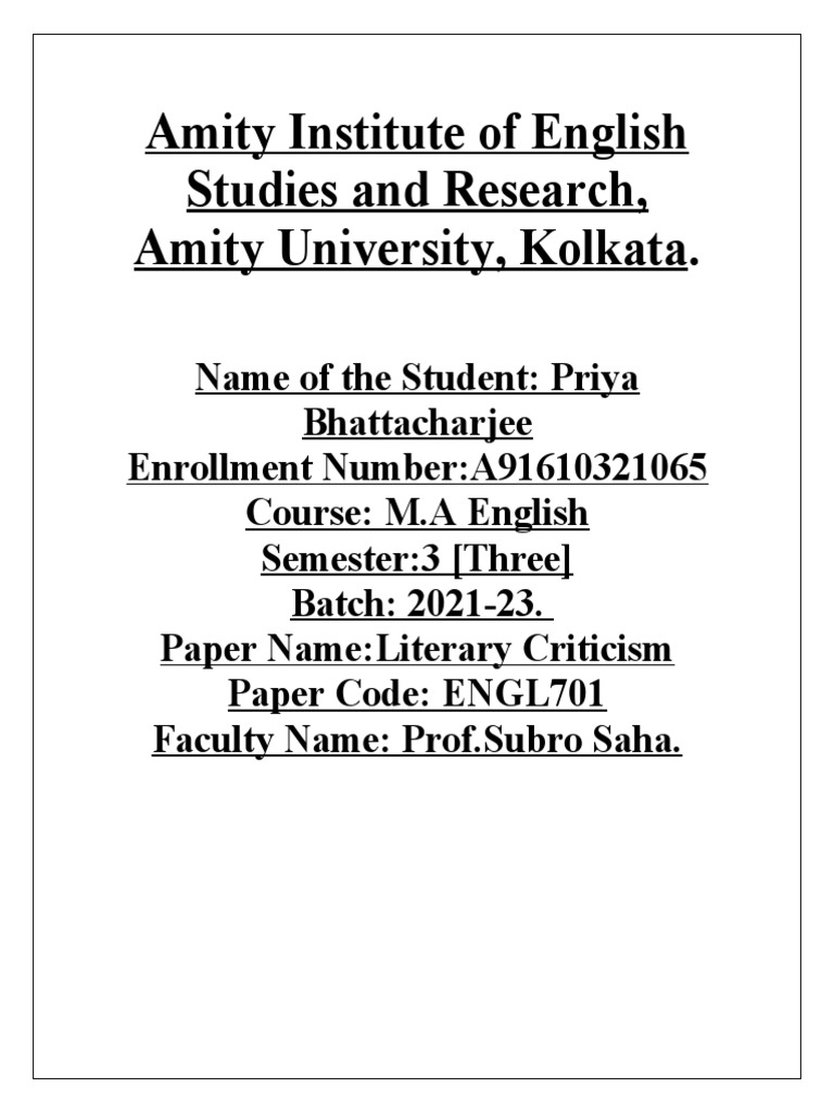 Willing Suspension of Disbelief PDF Samuel Taylor Coleridge