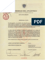 Acta y Diploma U