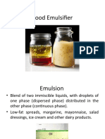 Food Emulsifier Types and Factors Affecting Stability