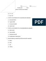Writing Formulas and Naming Compounds PDF
