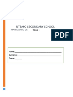 June Exam Maths GRD 8