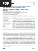 CFD Numerical Simulation of Wind Field and Vehicle Aerodynamic Characteristics On Truss Bridge Deck Under Crosswind