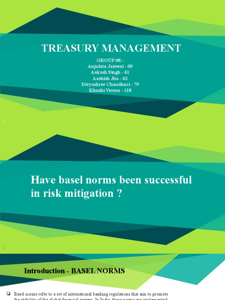 Treasury Management PDF Basel Ii Risk Management