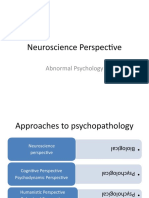 Neuroscience Perspective on Abnormal Psychology