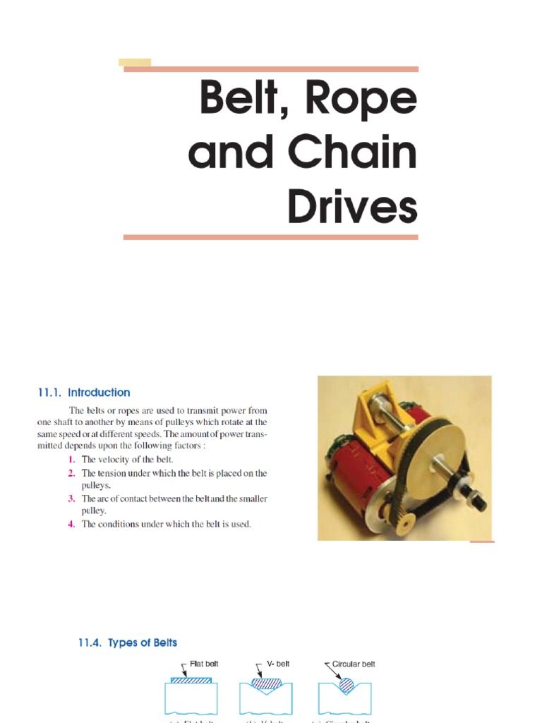 Chapter 11 Belt Rope Chain PDF