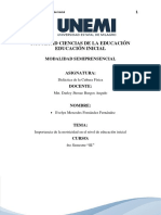 Importancia de La Psicomotricidad Evelyn Fernandez