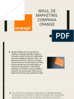 Mixul de Marketing, Compania Orange 5