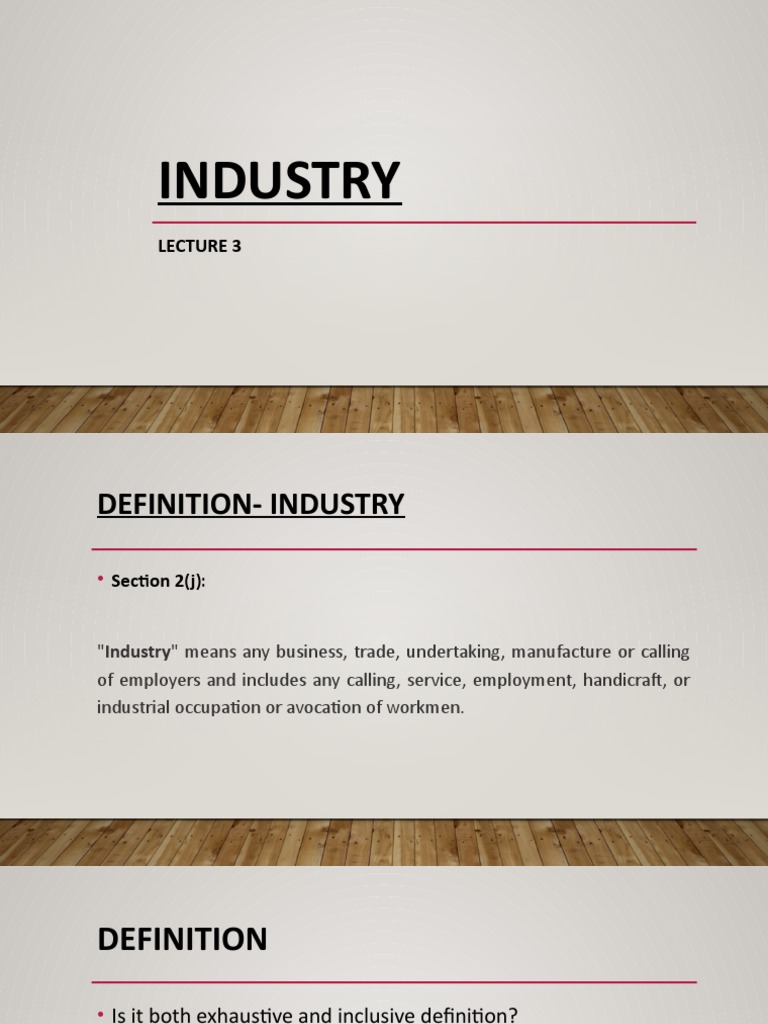 Defining Industry A Comprehensive Look at the Legal Definition and