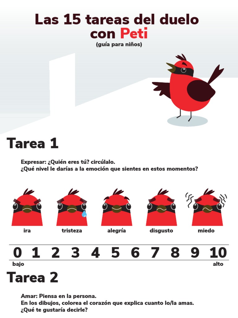 Las 15 Tareas Del Duelo Para Niños Magdalena Sarquís Pdf Culpa