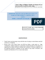 PPT-Labour Law-I - Unit - 1 PDF