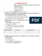 Le Complément Du Verbe PDF