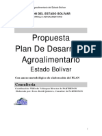 PLAN AGROALIMENTARIO Y METODO EDO BOLIVAR 1999-2000 Def