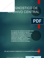 Diagnostico de Archivo Central