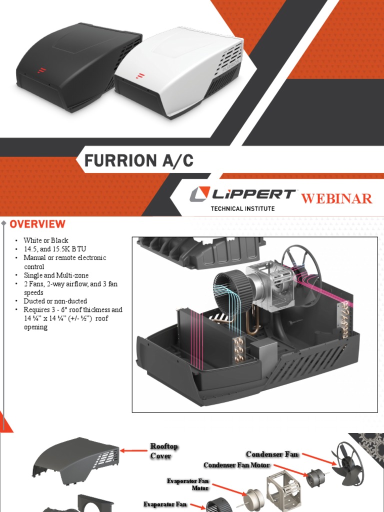 Furrion+Air+Conditioners+Webinar+V1.pptx PDF Air Conditioning