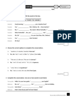 Personal Best A1 Unit 1 Grammar Test PDF Free PDF