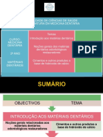 Matérias Dentário Aula Nº 1