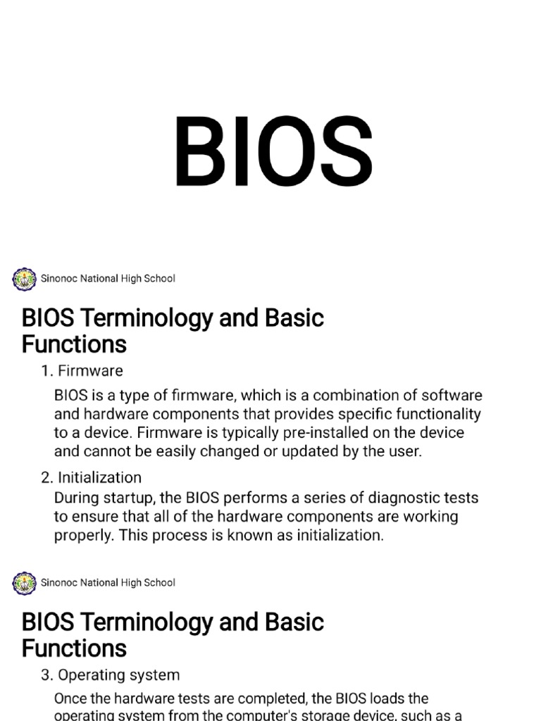 Bios PDF | PDF