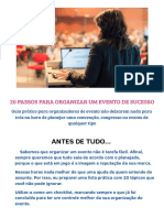 E Book 20 Passos para Organizar Um Evento de Sucesso