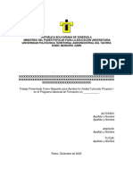 Estructura Del Trabajo Escrito de Proyecto