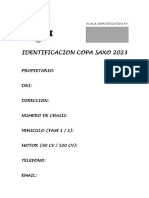 Documento Identificacion Vehiculo Copa Saxo