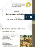 REFORMA AGRARIA LIBERAL Cañón