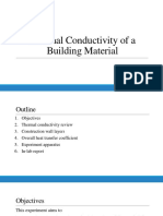 4) Thermal Conductivity of A Building Material Slides