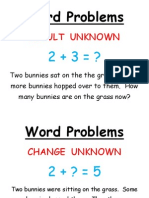 Word Problem Types