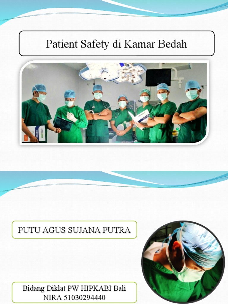 Materi 2 Patient Safety Di Kamar Bedah Pdf