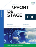 Rapport DE Stage: Preparer Par Encadrer Par