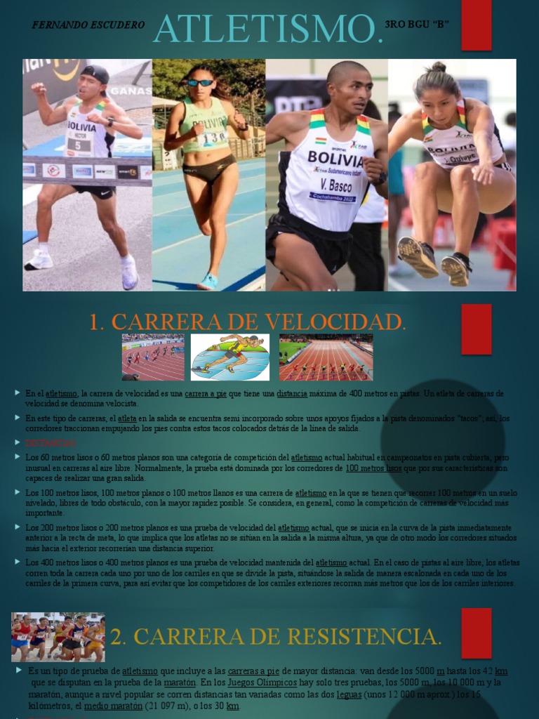 Presentación | PDF | Deporte del atletismo | Deportes individuales