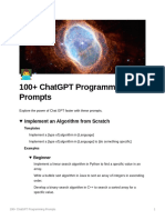 100 ChatGPT Programming Prompts PDF