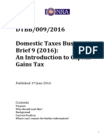 DTBB009-2016 (An Introduction To Capital Gains Tax) PDF