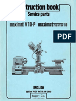 Maximat V10P Instruction Manual RED