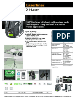 X1-Laser: 360° Line Laser With Hand-Held Receiver Mode and Magnetic Clamp and Wall Bracket For Varied Applications