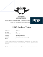 LAB 3 - Rockwell Hardness Testing