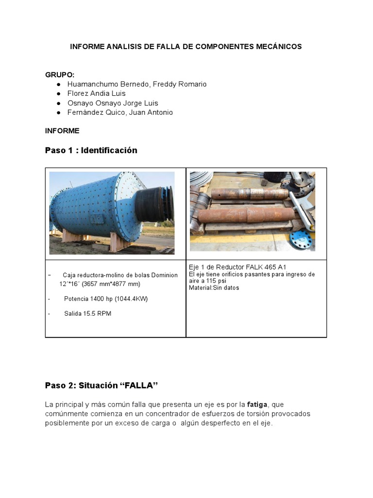 Analisis De Fallas Pdf Pdf Fatiga Material Acero
