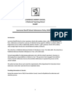 Admissions Policy 2024-2025 PDF