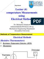 Lecture (4) RTD and Thermistor
