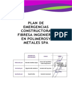Plan de emergencias constructora en polímeros y metales