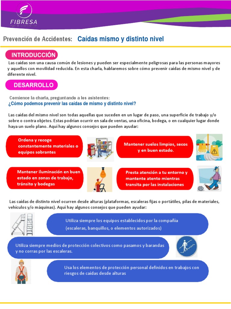 Caidas mismo y distinto nivel | PDF