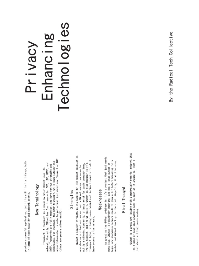 Privacy Enhancing Technologies PDF | PDF
