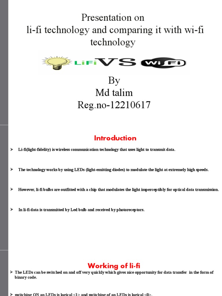 Li-Fi vs Wi-Fi: A Comprehensive Comparison | PDF | Wi Fi | Light ...