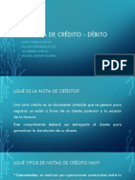 Nota Crédito - Débito