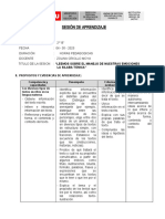 SESIÓN DE APRENDIZAJE Comunicacion 04-05-23