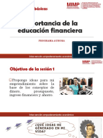 Sesión 1 Educación Financiera PDF