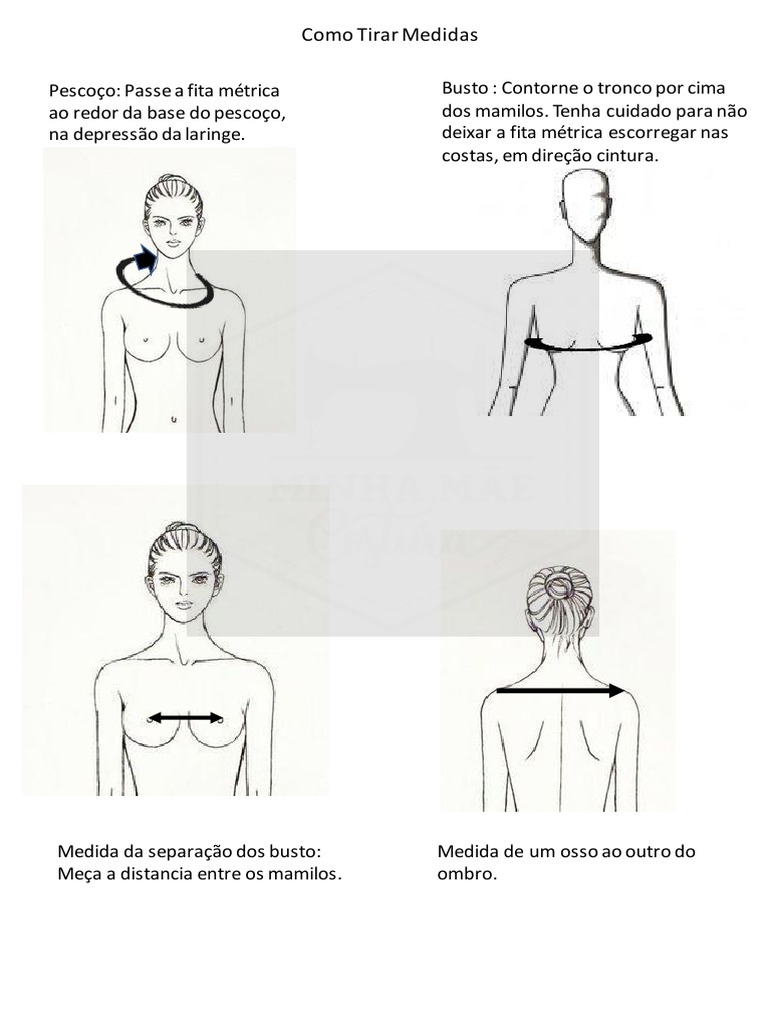 Guia Prático para Tirar Medidas Corporais | PDF | Corpo humano | Aparência  humana, image size:768x1024