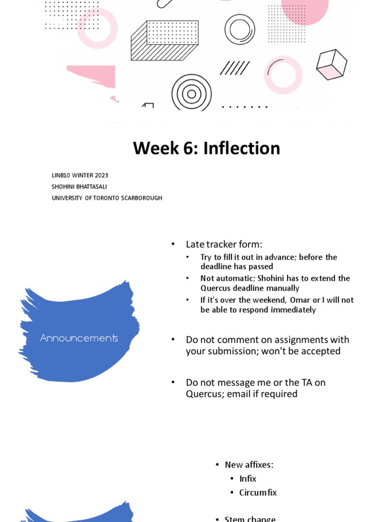 Understanding Inflection in Linguistics | PDF | Language Arts ...