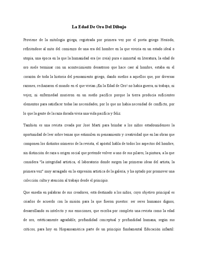 La Edad de Oro Del Dibujo PDF