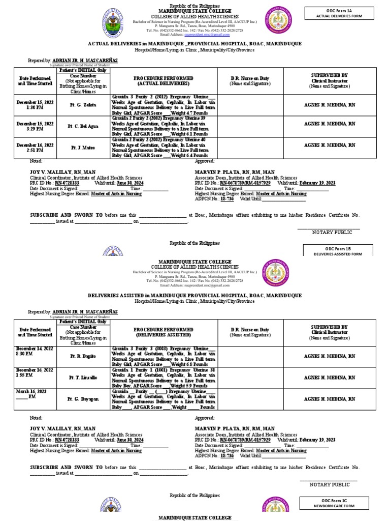Blank PRC Form Nursing Cases | PDF