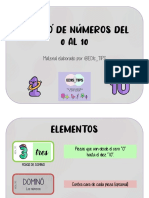 Dominó Numeros - 0 Al 10